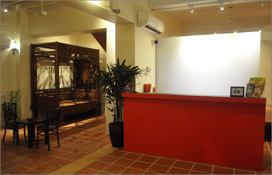 Red Inn Court interior design and decor